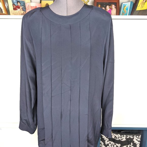 1990’s Céline Pleated Blouse - Picture 1 of 5